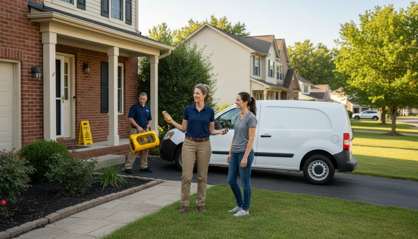 Residential water damage restoration in Ethel, WV